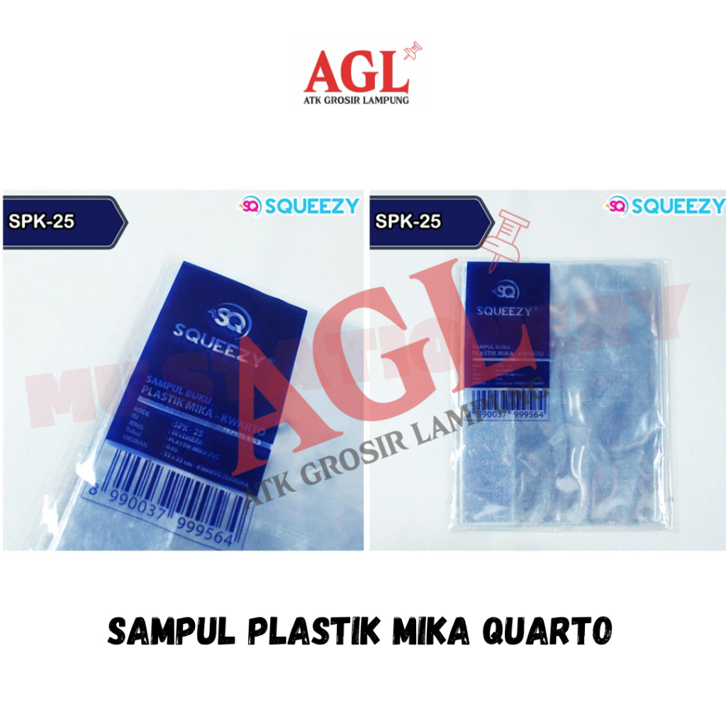 

SQUEEZY- (pack) Sampul plastik mika squeezy ukuran quarto isi 20pcs - grosir