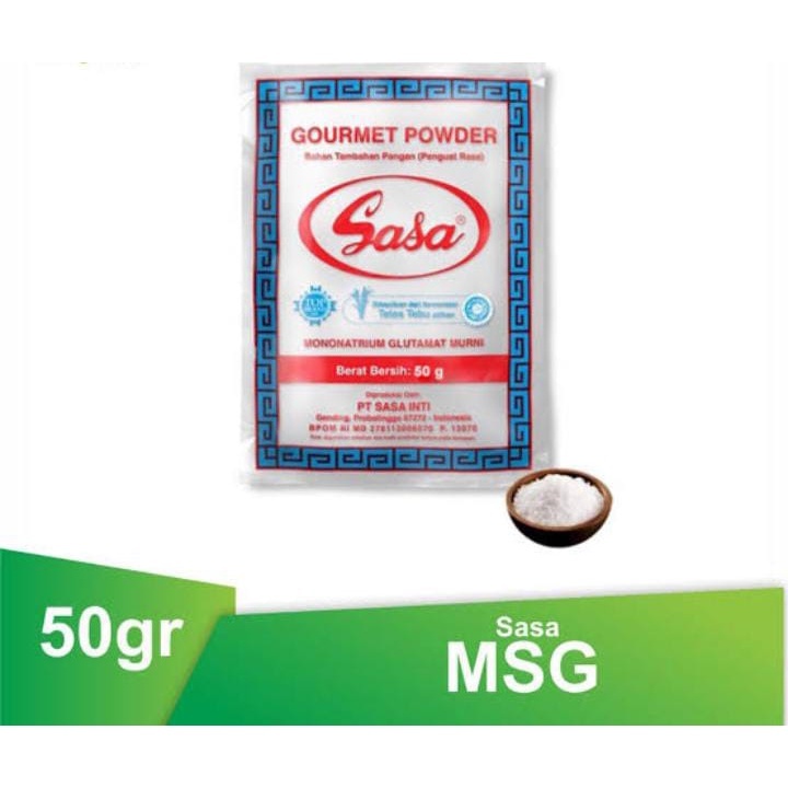 

SASA 50 gr Penyedap Rasa Makanan Sachet Micin Vetsin MSG Gurih