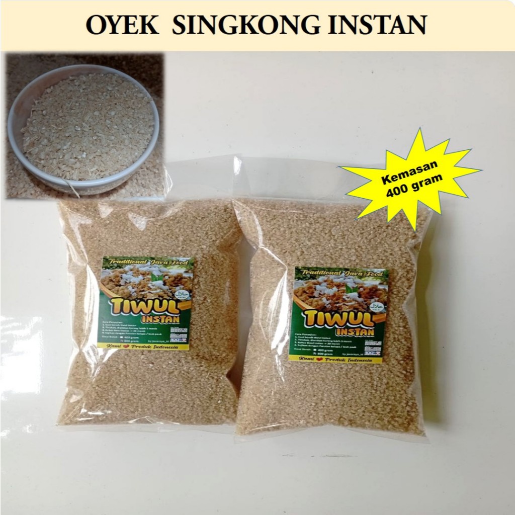 

Oyek Tiwul Singkong 400 gram, Oyek Makanan Sehat Untuk Diet