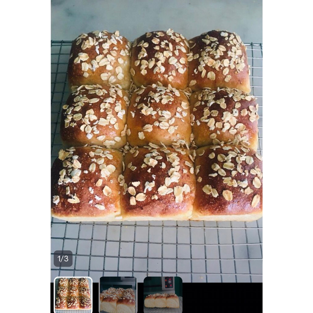 

Sourdough Oat Porridge Whole Wheat Bun