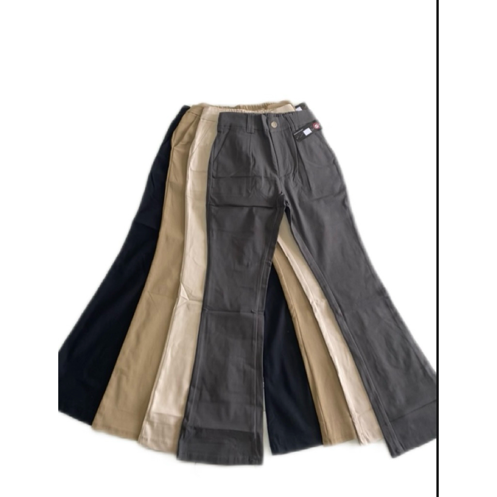 celana cutbray street bengalin soft jeans tebal melar