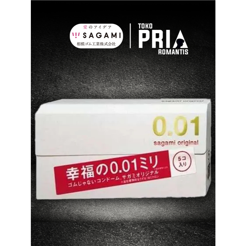 Kondom Sagami Original 001 - Isi 5 Pcs Made in japan
