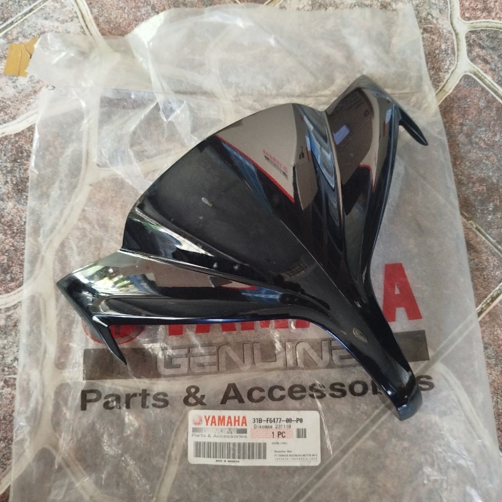Visor cover batok lampu depan Jupiter Z Robot Hitam Original YGP 31B-F6477-00-P0