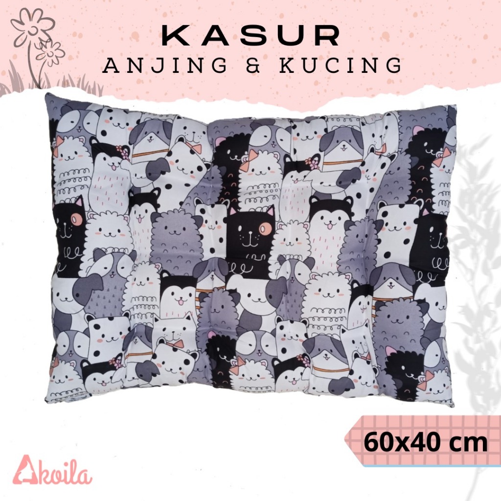 Kasur Anjing Kucing 60x40 cm Ukuran Besar | Bantal Alas Kandang | Petbed Large Pet Bed