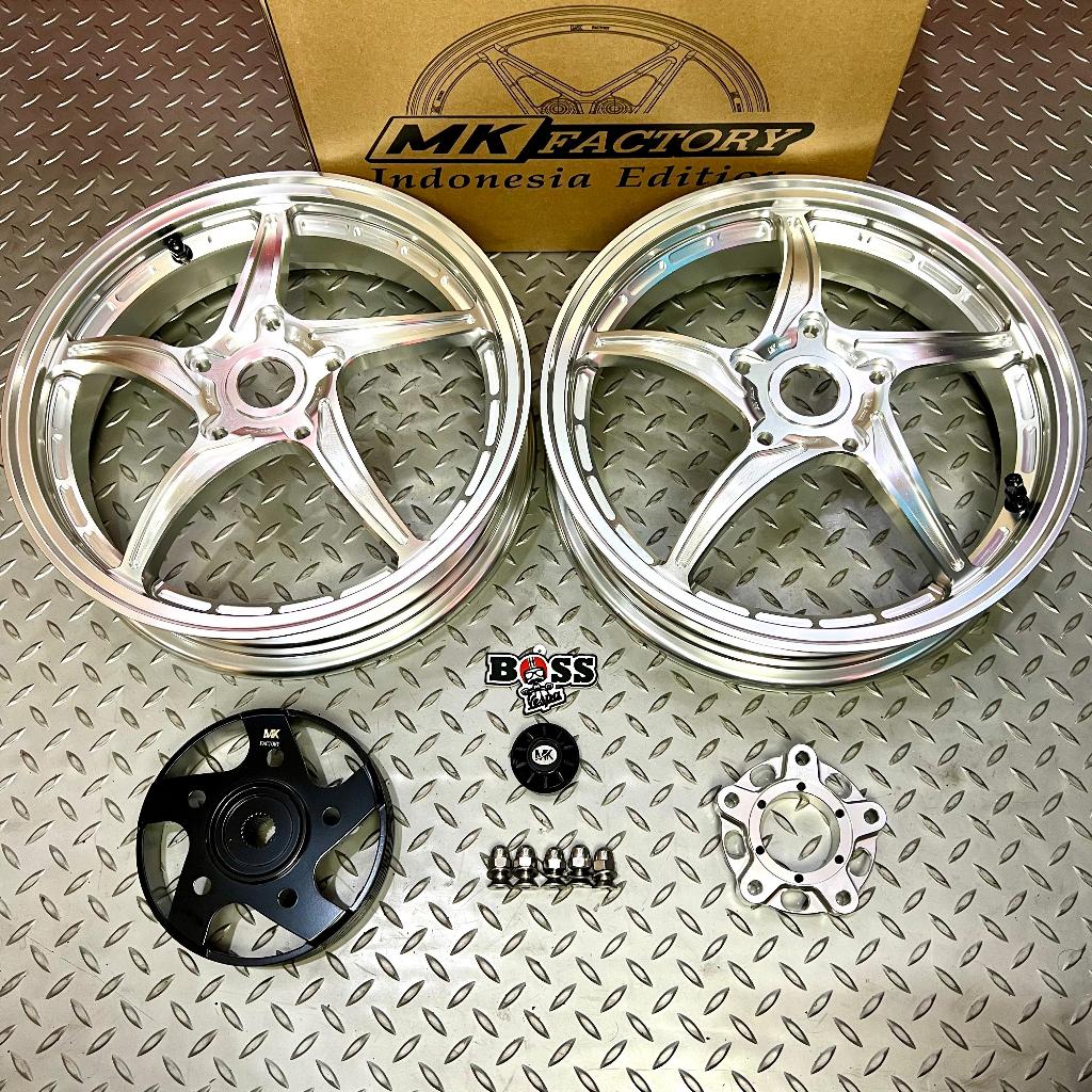 Velg MK Factory MK13 Silver 12" Front & Rear Vespa Sprint Prima GTS GTV