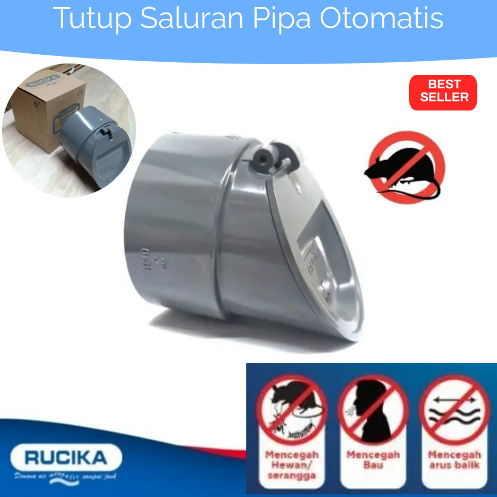 paralon 3 inch sambungan pipa katup otomatis backflow