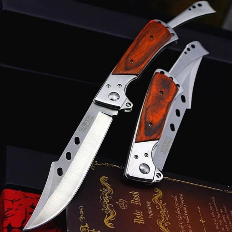 KODE K73F PISAU LIPAT 132 CAMPING  PISAU LIPAT USA 132K PISAU BERBURU  PISAU SURVIVAL KIT PISAU SURV