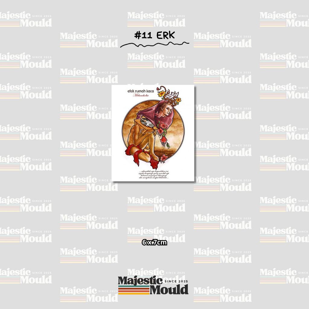 

#Vol11 ERK – Stiker Band Vinyl Glossy | Tahan Air & Luntur (Laptop/Helm/Tumbler/dan media lainnya)