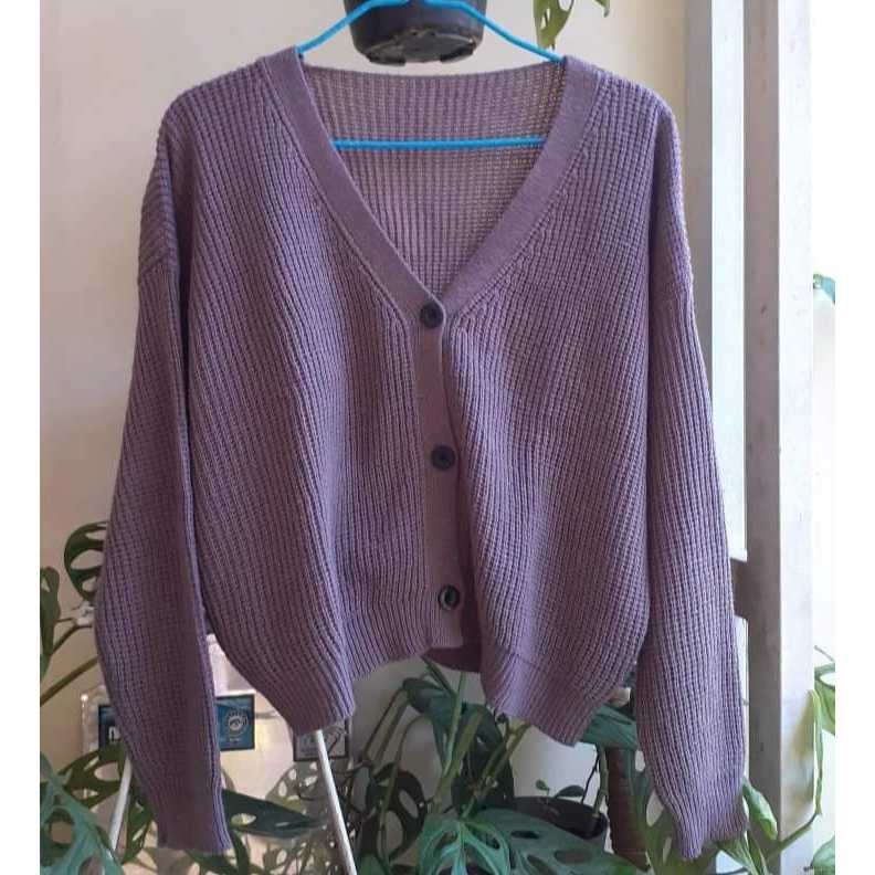 [Thrift] Preloved Cardigan rajut outer Korean Style