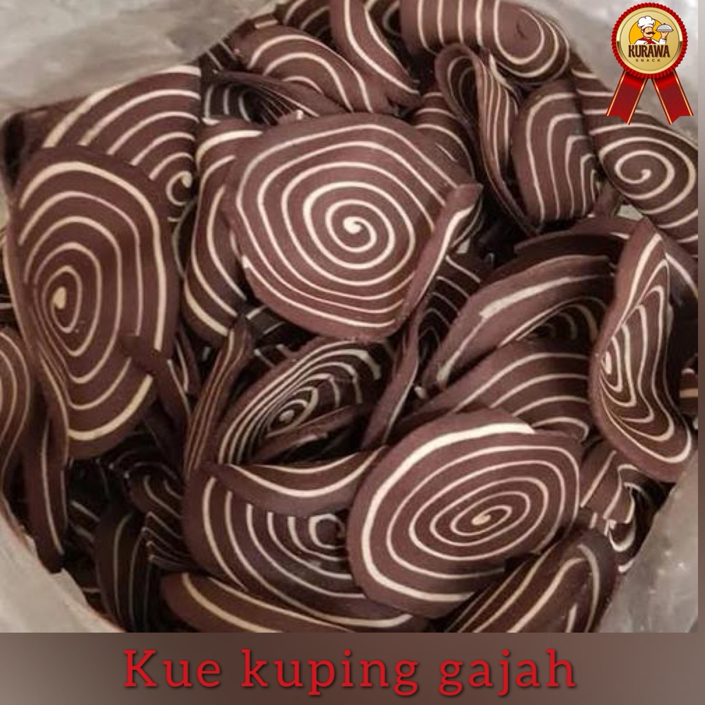 

PROMO kue kuping gajah coklat renyah 250g cemilan snack manis