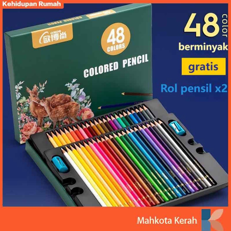 

KODE N92E High Grade Oil Pencil Color Pensil Warna Minyak 4872 Warna