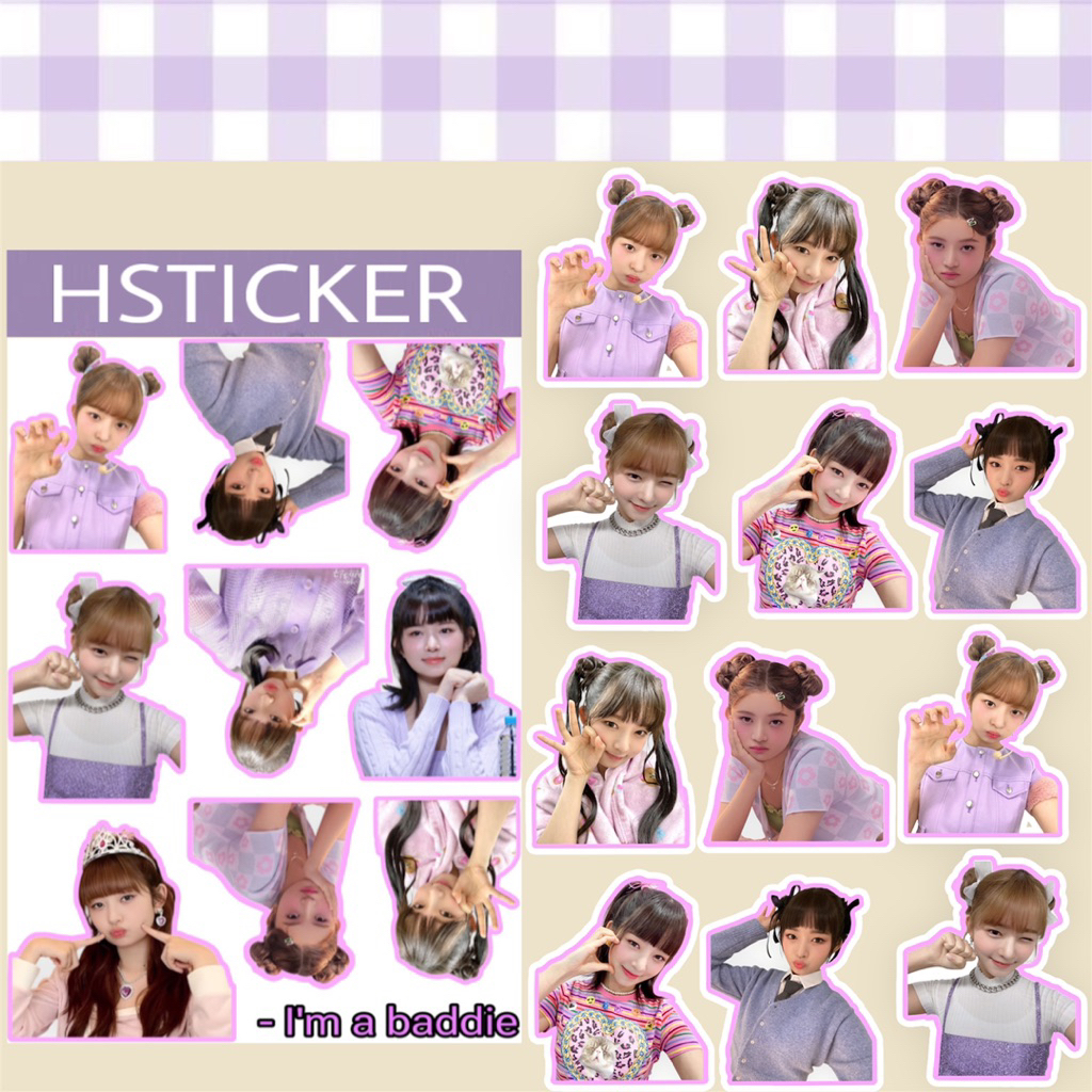 

STIKER Rei Ive ( Sudah cutting ) Glossy Cute Deco Anti Air / Sticker kpop IVE