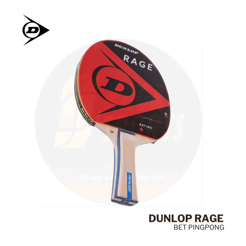 Raga Sports Bet Pingpong Dunlop Bat Tenis Meja Dunlop Rage