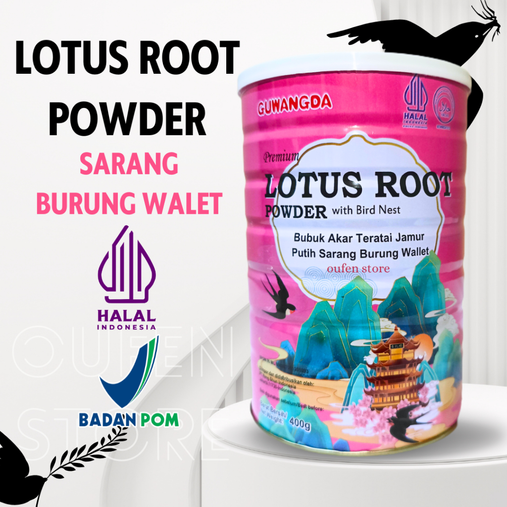 

BPOM Lotus Root Powder Oufen/Bubur Instan Oufen Akar Teratai 500gr/400gr