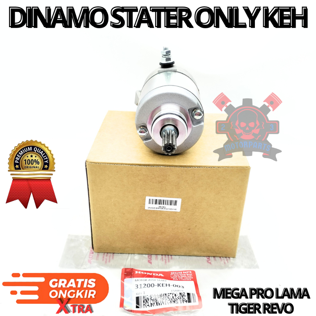 Dinamo Starter KEH Motor Stater Megapro Lama Tiger Revo Tiger New Kualitas Original AHM