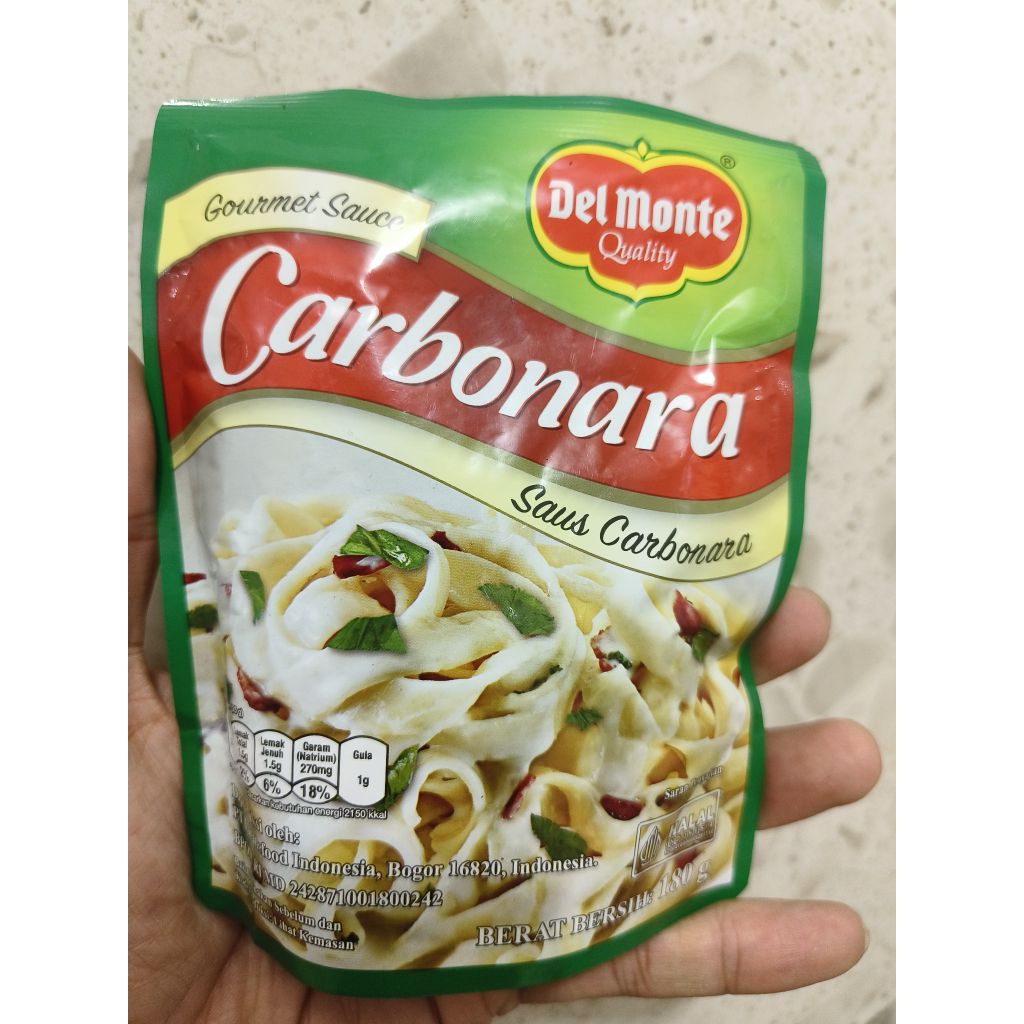

Delmonte Saus Carbonara Kemasan 180 Gram