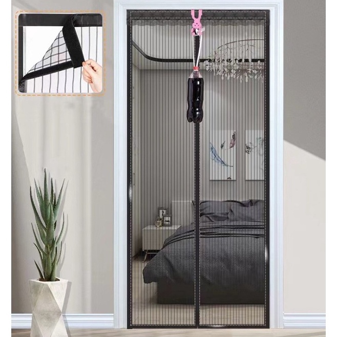 KODE G87X Tirai Pintu Model Magnet Anti Nyamuk Klambu Jaring Ukuran Besar