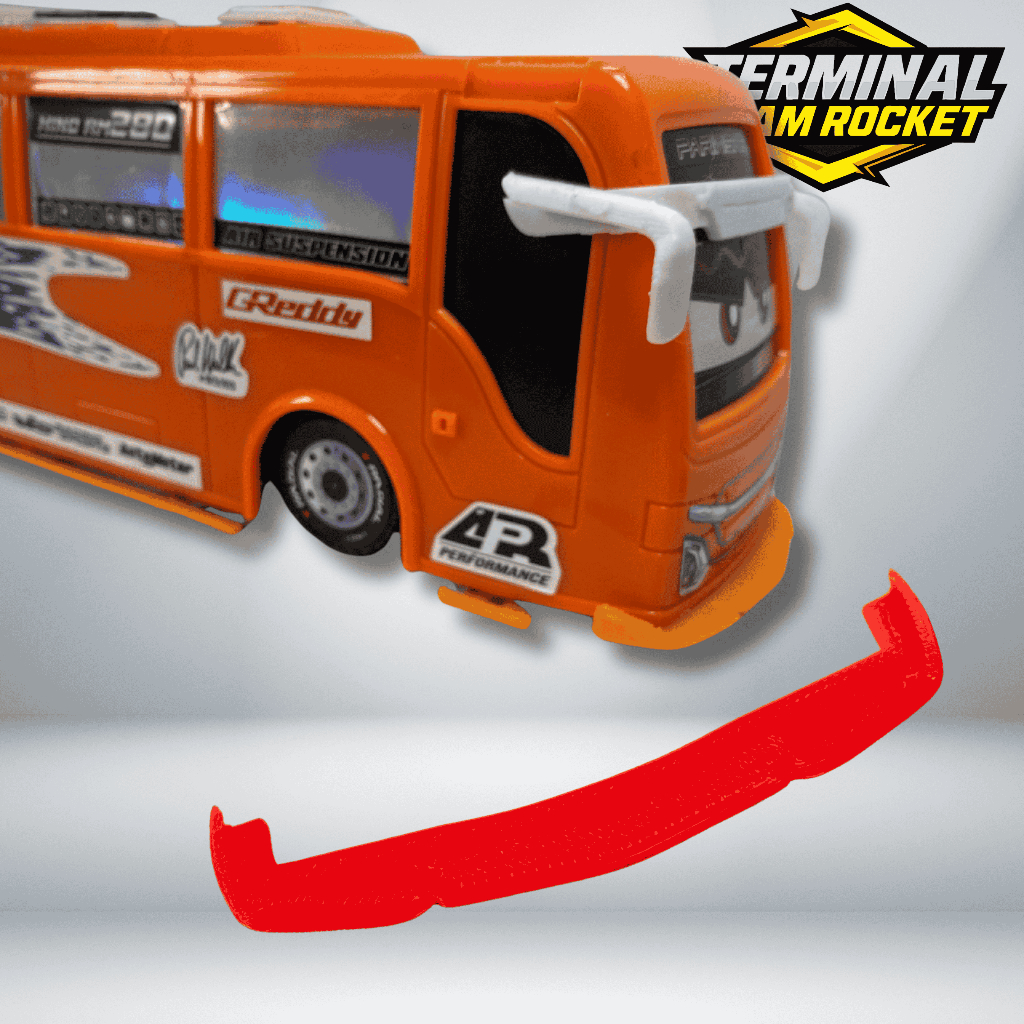 Winglet Miniatur Bus Basuri Accesoris Miniatur Untuk Bus Minitur Basuri Scale 1:35 | Aksesoris minia