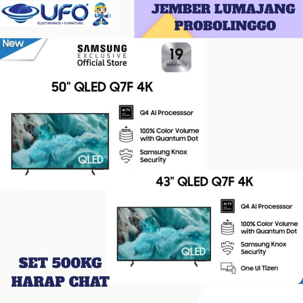 SAMSUNG 43Q7F  50Q7F 55Q7F  65Q7F  QLED TV SMART TV 43 & 50 INCH