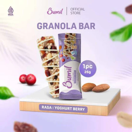 

Bumil Granola Bar Daun Katuk Yogurt Berry Snack Bar Camilan Sehat Ibu Hamil Menyusui Traveling Mudik Nutrisi Ibu Asi Bayi Sehat