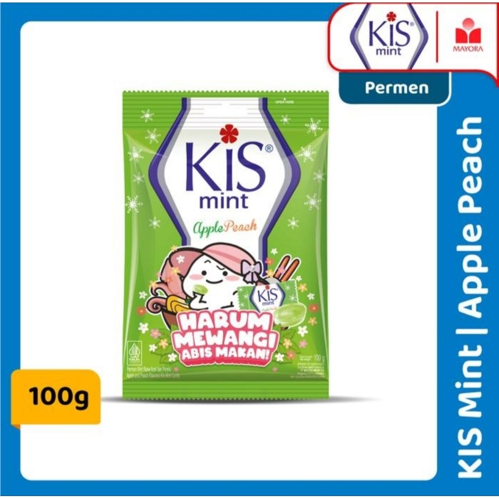 

Permen Kis Mint Apple Peach 100 gr / kis mint apel peach
