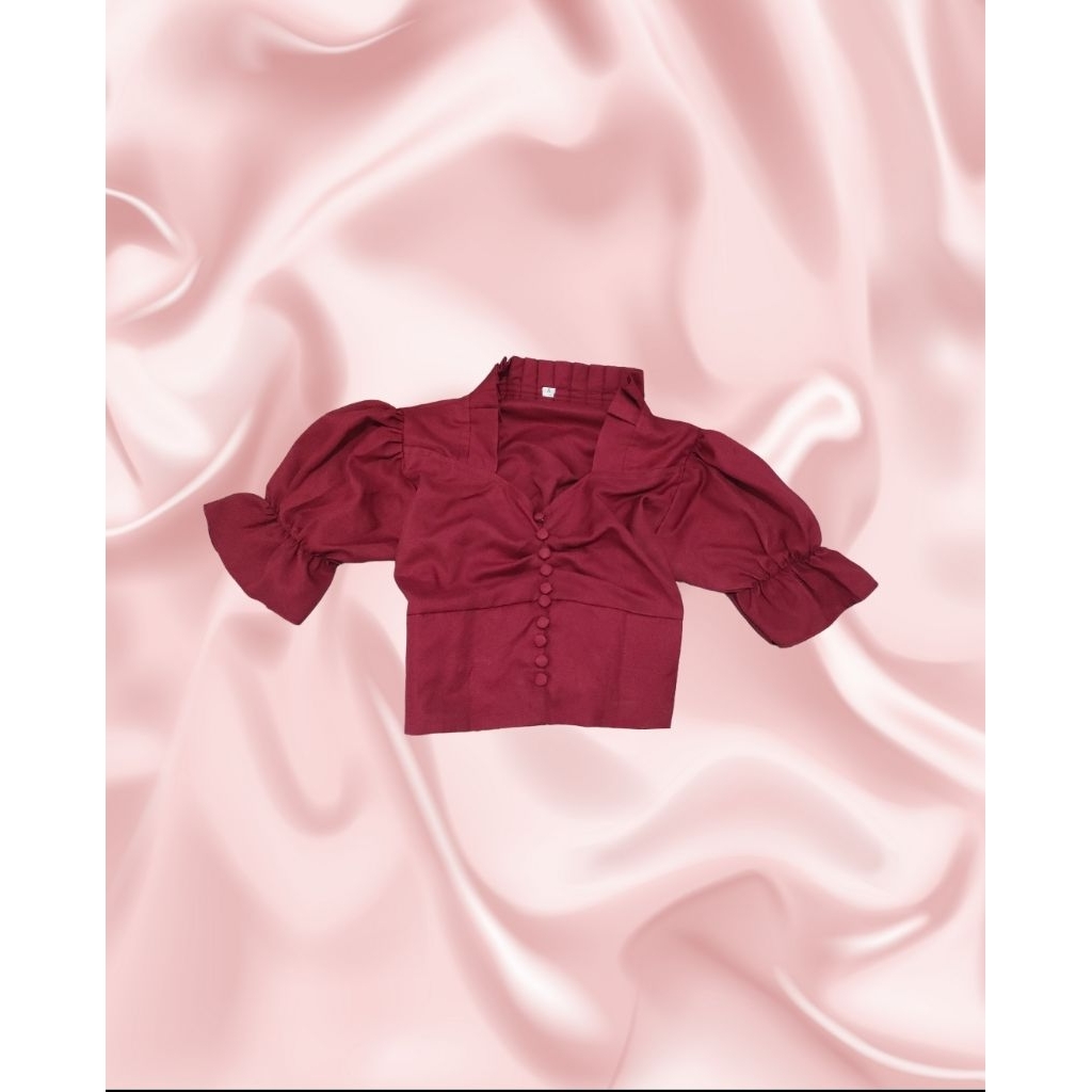 blouse merah maroon