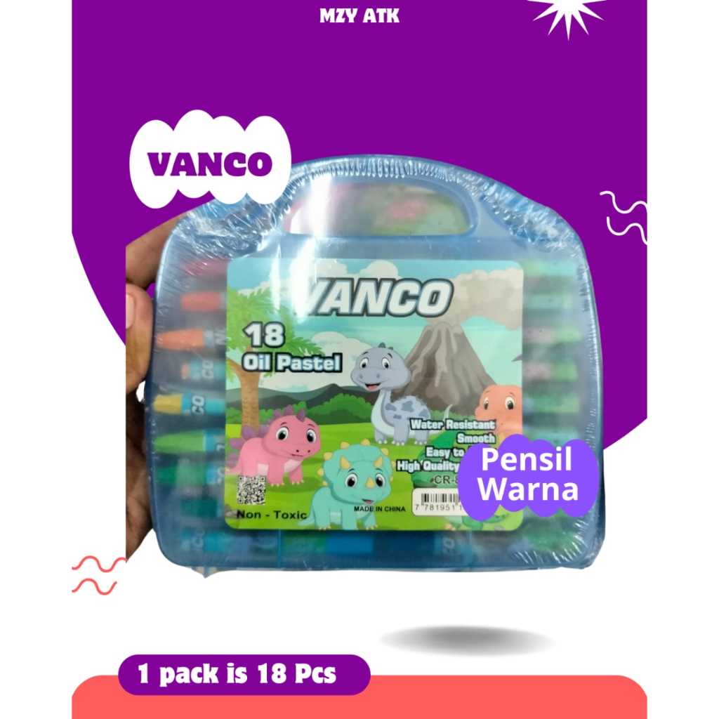 

Vanco Penggak Pensil Warna Mizan Atk 18 Oil Pastel