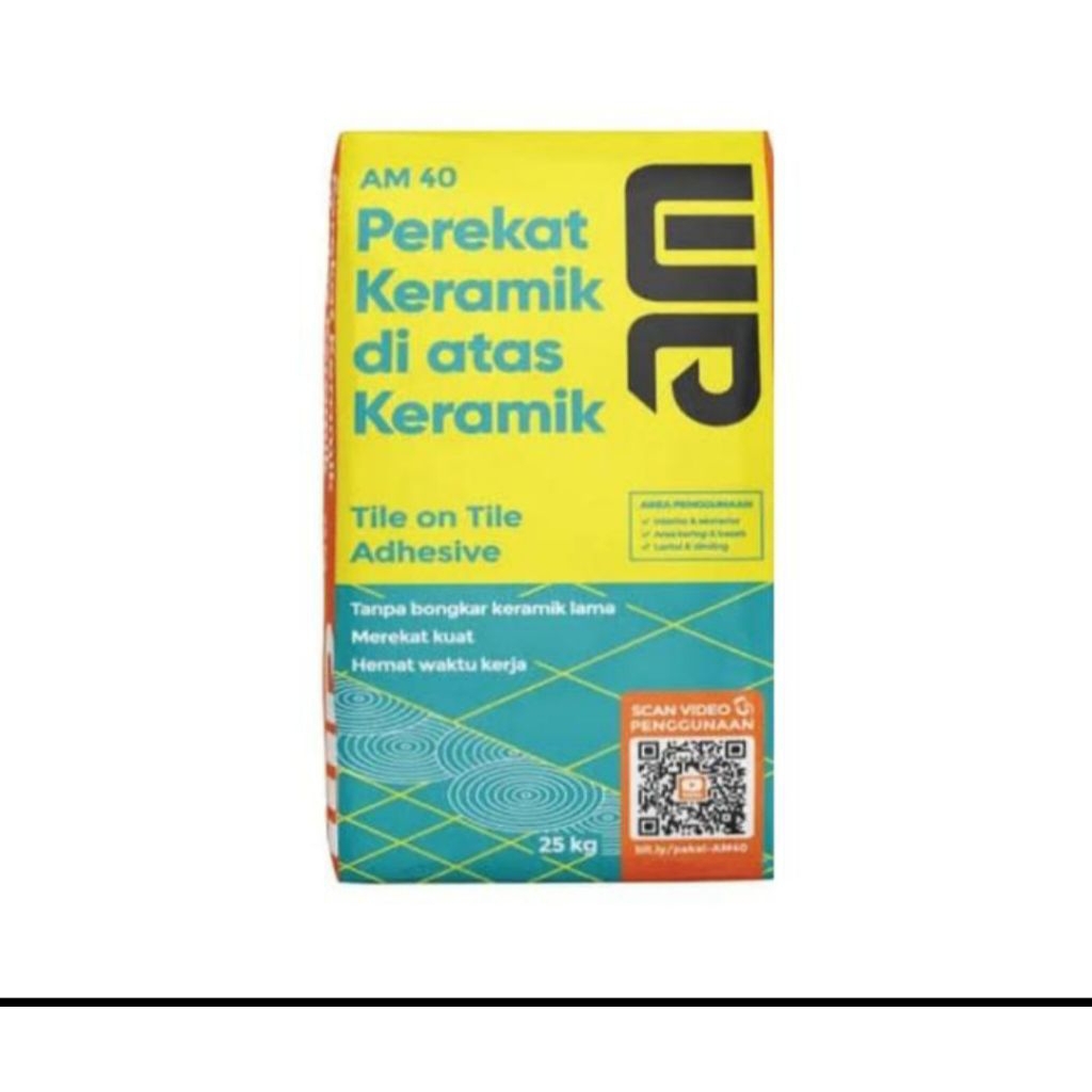 AM 40 - perekat geranit di atas keramik / tile on tile 25kg