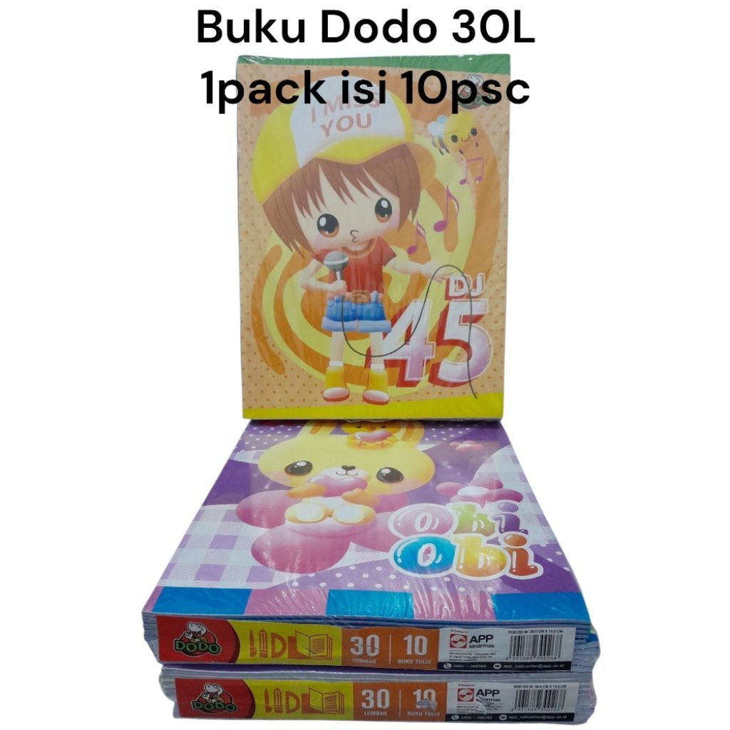 

buku dodo 30lembar (1pack isi 10 buku)