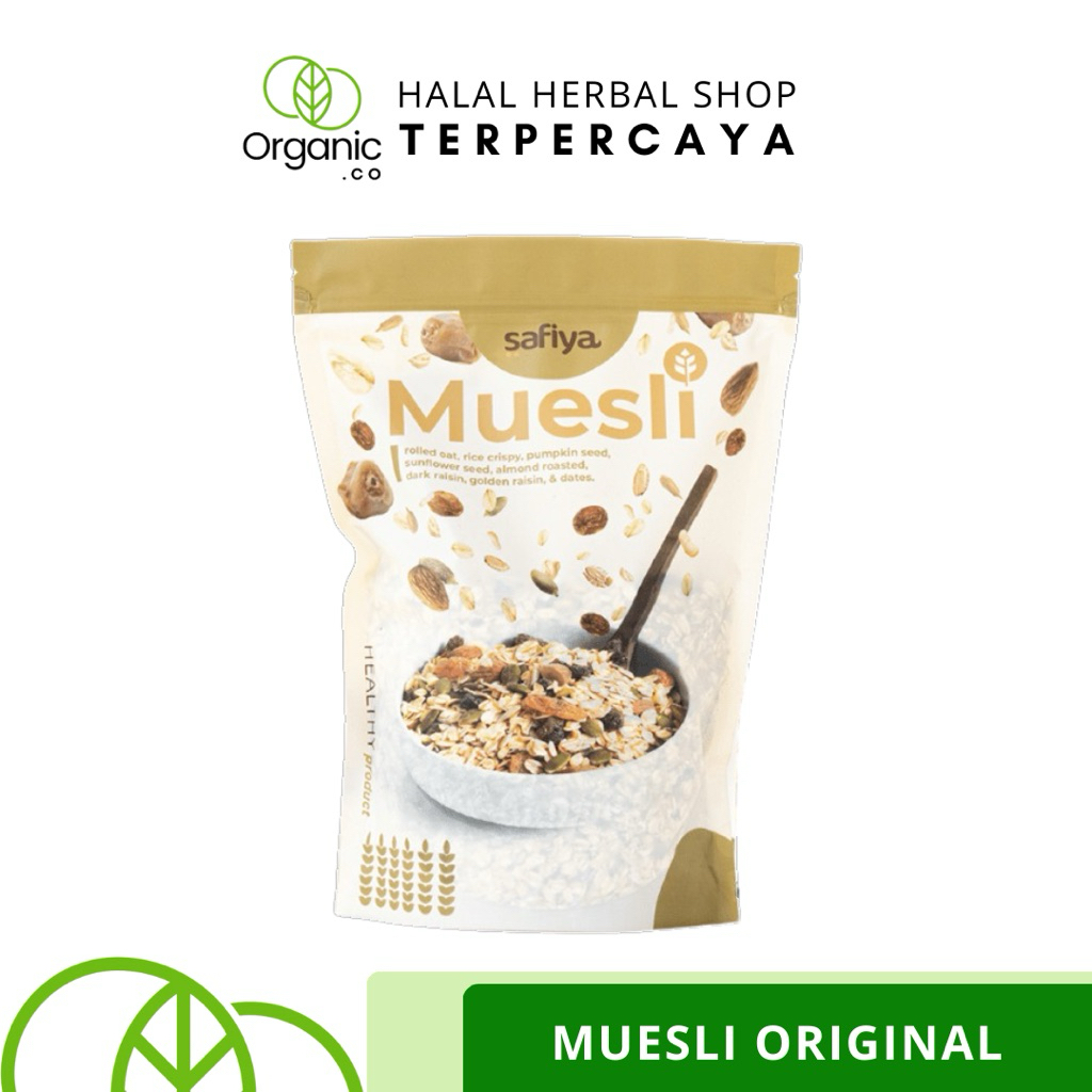 

SEREAL VIRAL Muesli Original Safiya | Makanan Diet Rendah Lemak