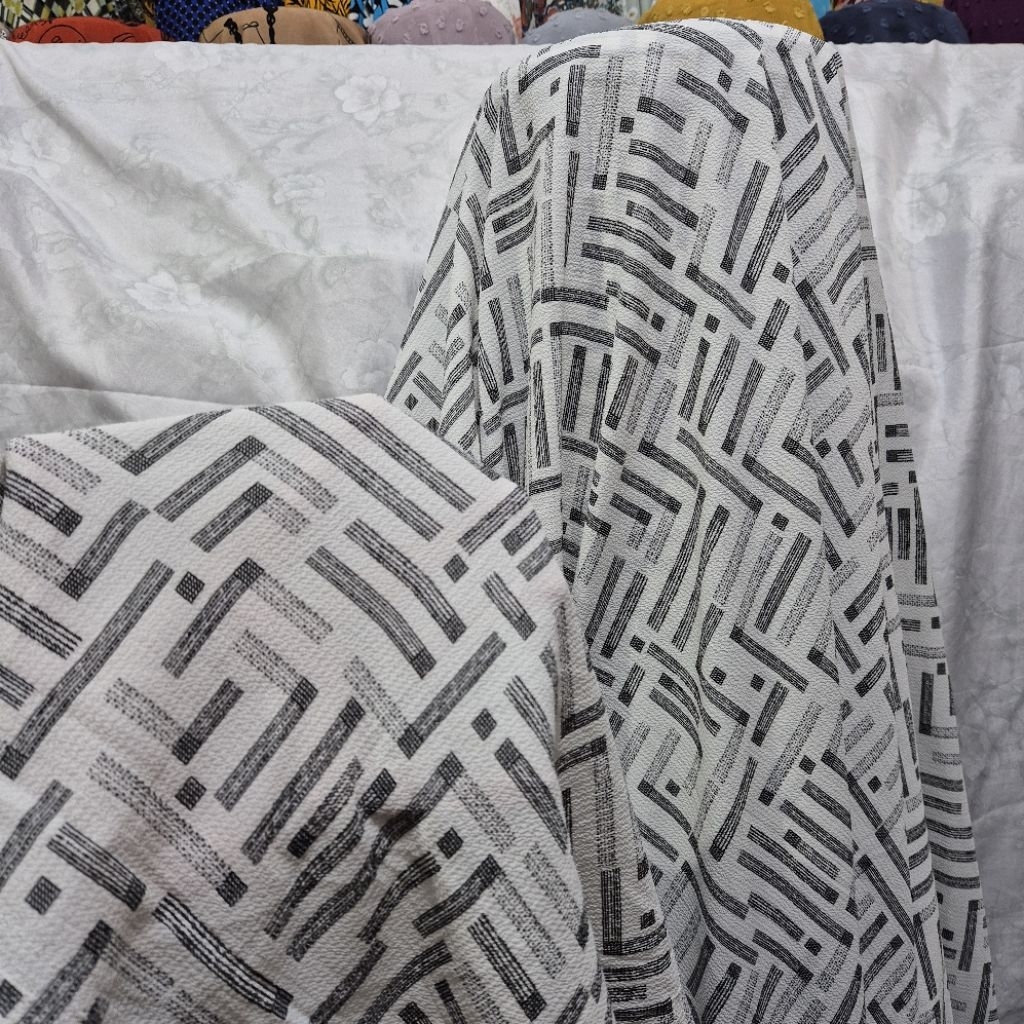 kain arabian crepe premium motif - kain arabian crepe garment - harga tertera 0,5 meter