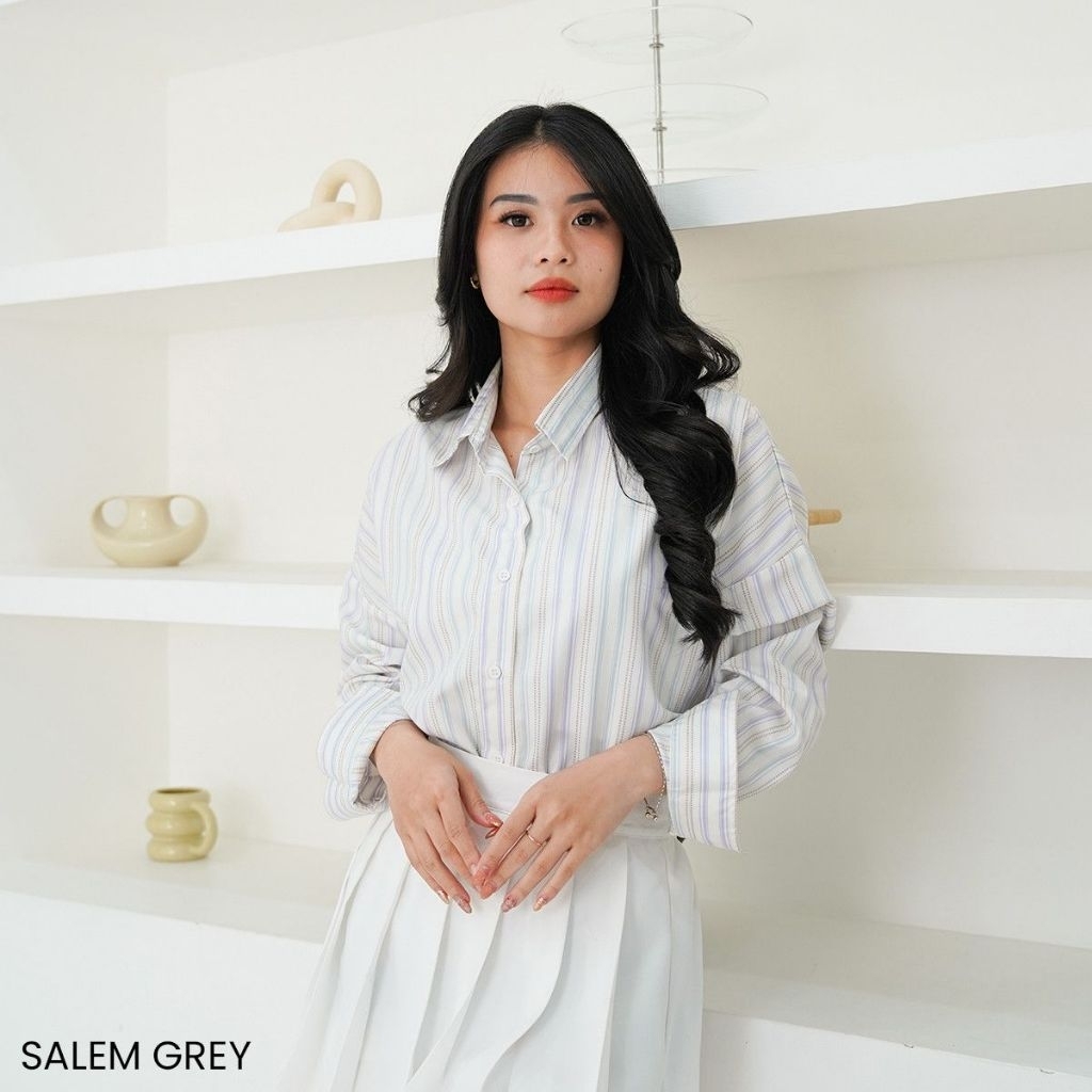 kemeja lengan panjang gebriel/baju kerja/baju panjang/kemeja panjang/baju kantor/kemeja formal/baju 