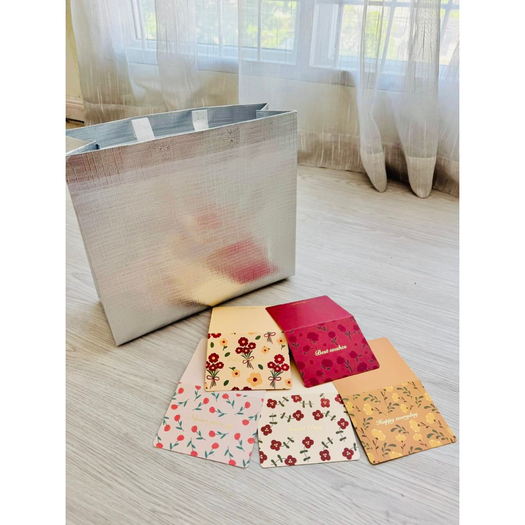 

paket kartu ucapan + tas tote bag kado / paperbag