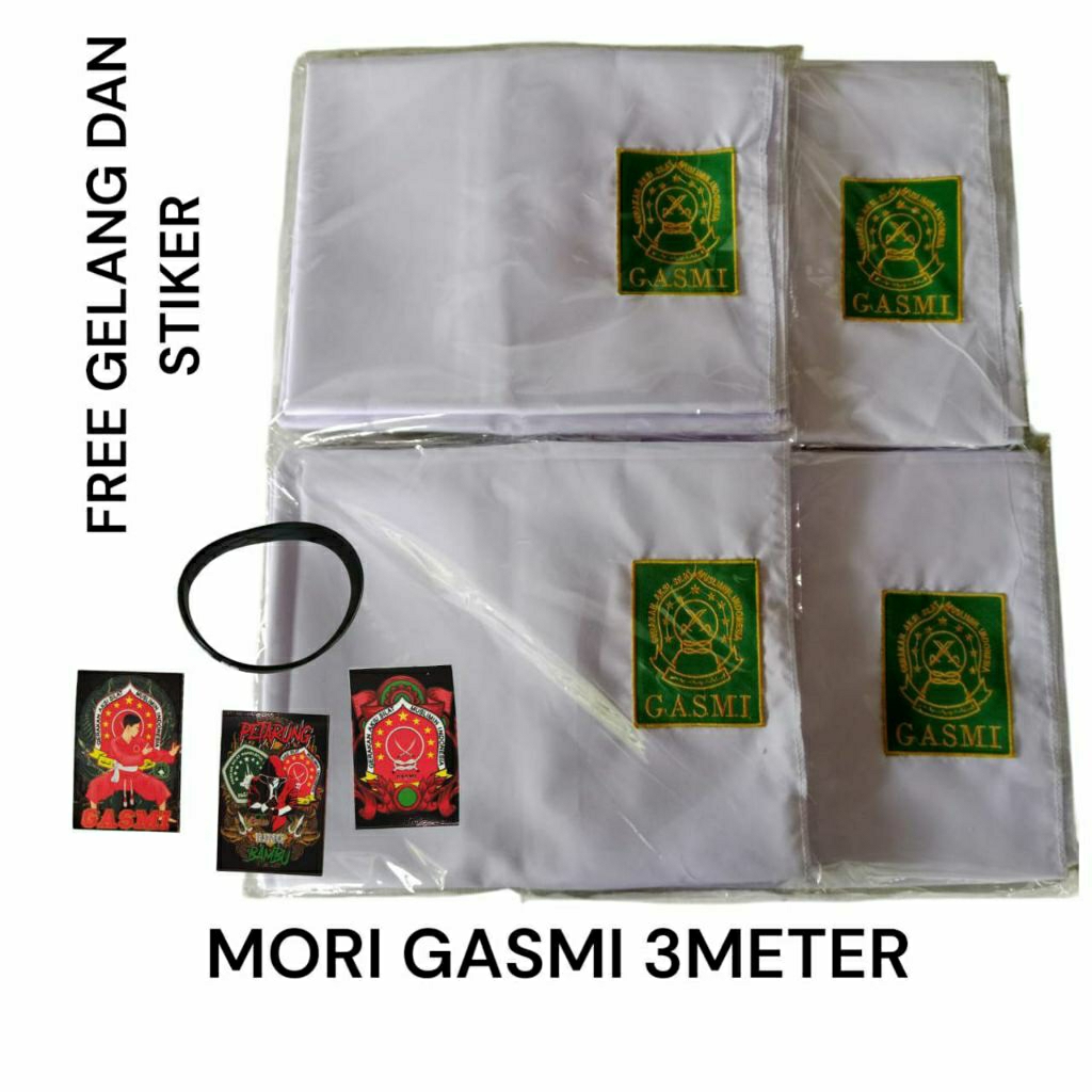 Sabuk Gasmi - Sabuk Gasmi Putih - Sabuk Mori Gasmi - Sabuk Putih Gasmi Panjang 3 Meter Lebar 1 Meter