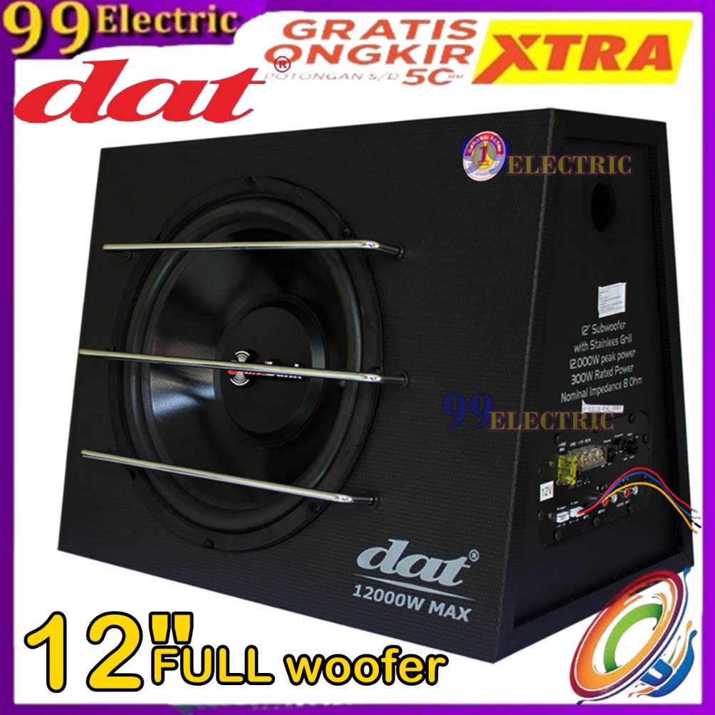 KODE K93Y BISA CODSubwoofer Aktif Mobil 12 inch DAT CS12 Full Woofer