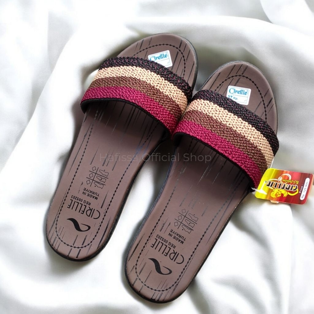 Top Seller Ori Cirellie Turki B1-28 Sandal Selop Wanita 37-40 Sandal Etnic Trendy Murah Dijamin Suka