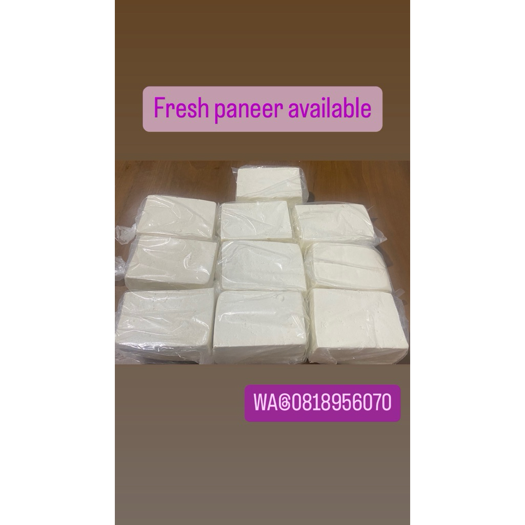 

Homemade Soft Fresh Paneer / cottage cheese / keju India/ tanpa pengawet
