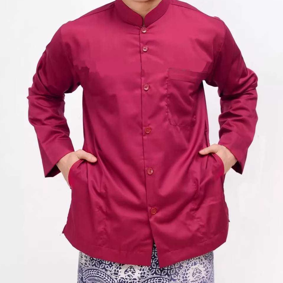 KODE I26Y termurah KOKO PRIA MUSLIM LENGAN PANJANG  JAZ KOKO  JASKO POLOS TERLARIS 225