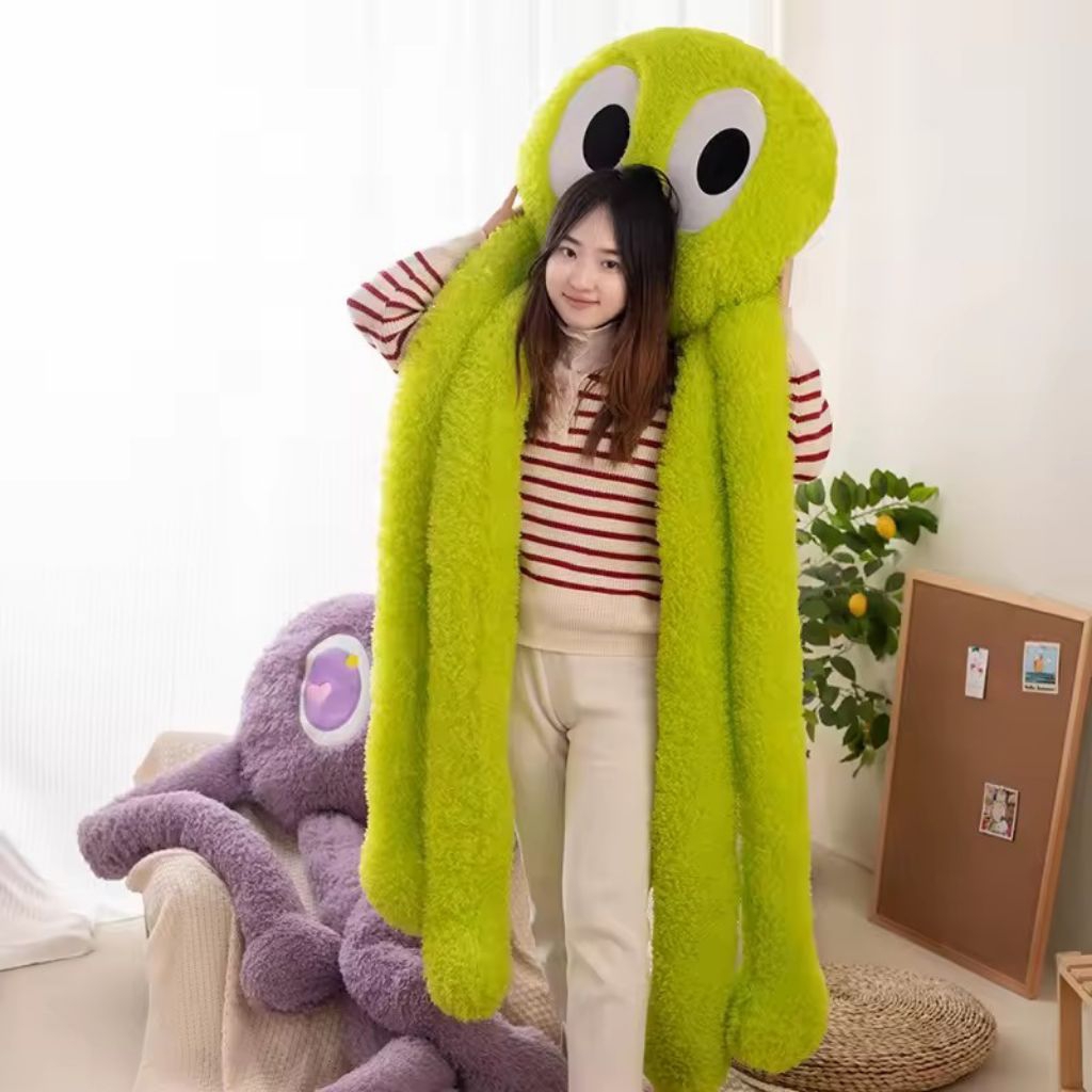 1M Big Octopus Stuffed Plush Toys Cartoon Long Leg Octopus Accompany Sleeping Doll Birthday Christma