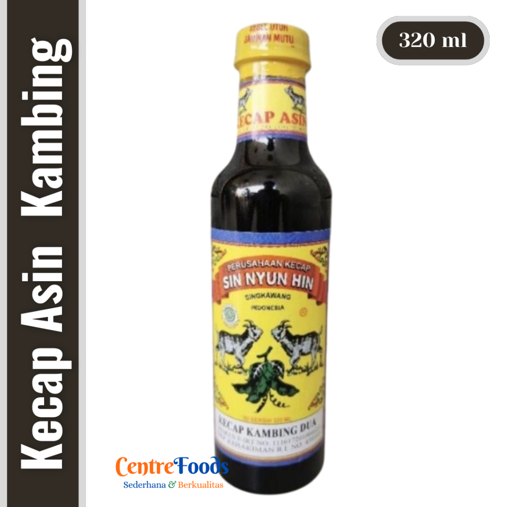 

Kecap Asin Asli Kalimantan - Kecap Asin Sin Nyun Hin Cap DUA KAMBING | 320 ml [ Harga Per BTL ]