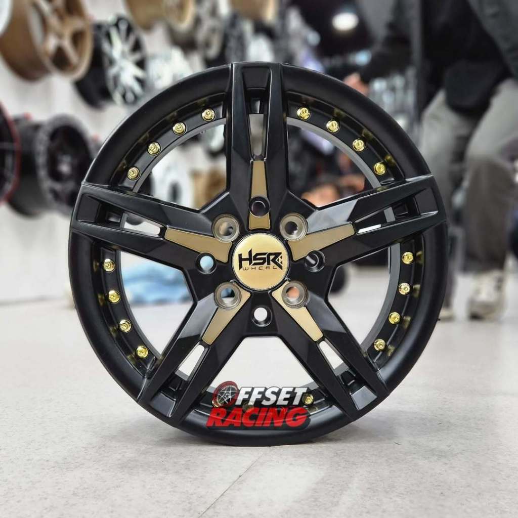 Velg HSR R14 Lebar 5,5 Brio Agya Ayla Calya Sigra Xenia Velg Mobil HSR KEUNIKAI Ring 14