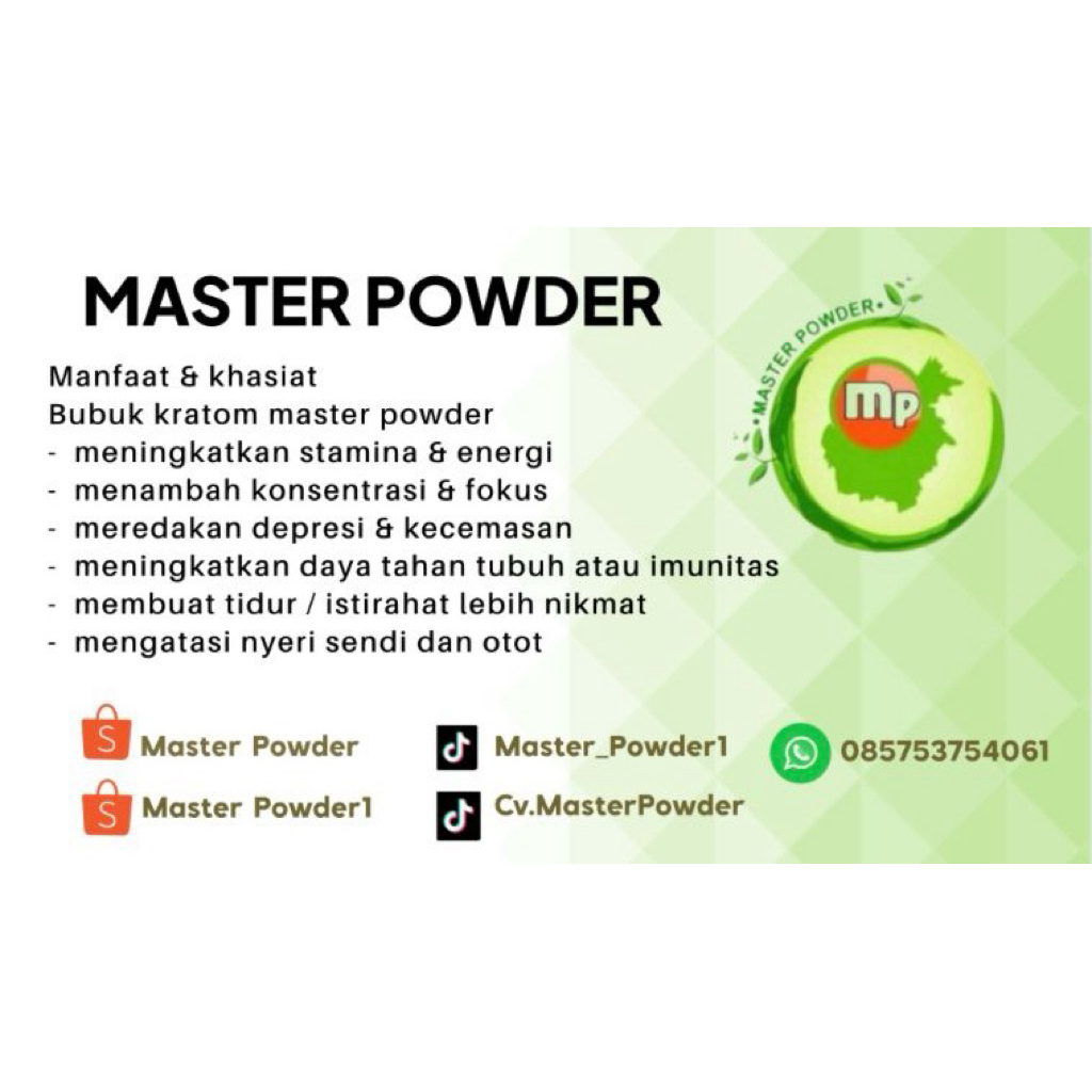 

Serbuuk/bubuk hijaou kalimantan