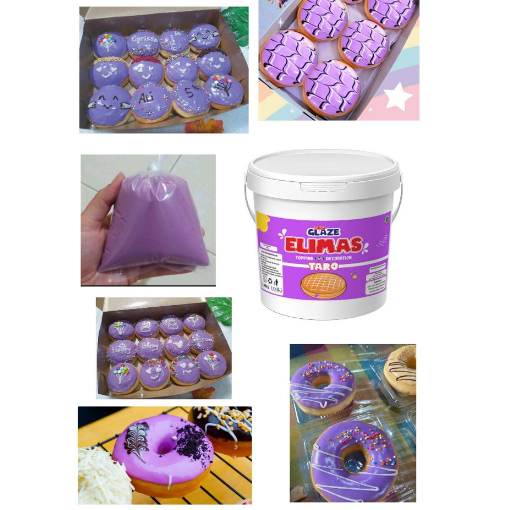 

dip glaze taro elimas kiloan 250gr repack