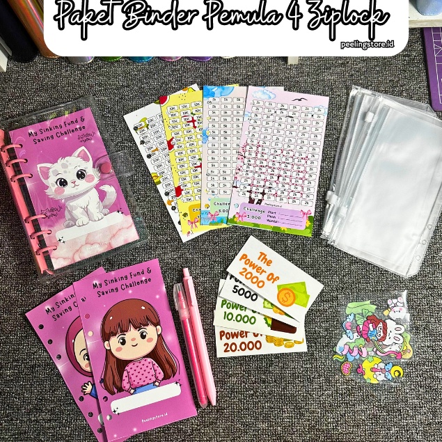 

KODE O88Z 4 Ziplock Paket binder jelly nabung a6 binder keuangan murah binder a6 binder sequin binder daisy binder hologram binder transparant zipper ziplock a6