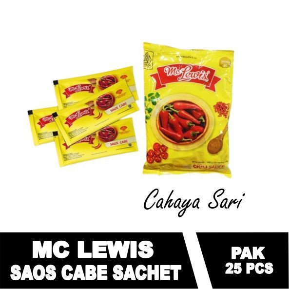 

MC LEWIS CHILI EXTRA HOT SACHET / MC LEWIS SACHET - 25x8GR