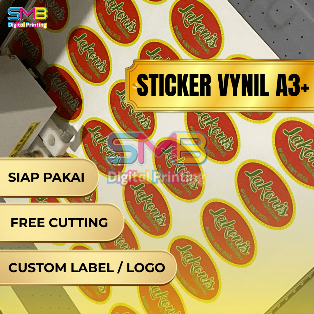 

Cetak Sticker A3+ / Logo / Label Custom