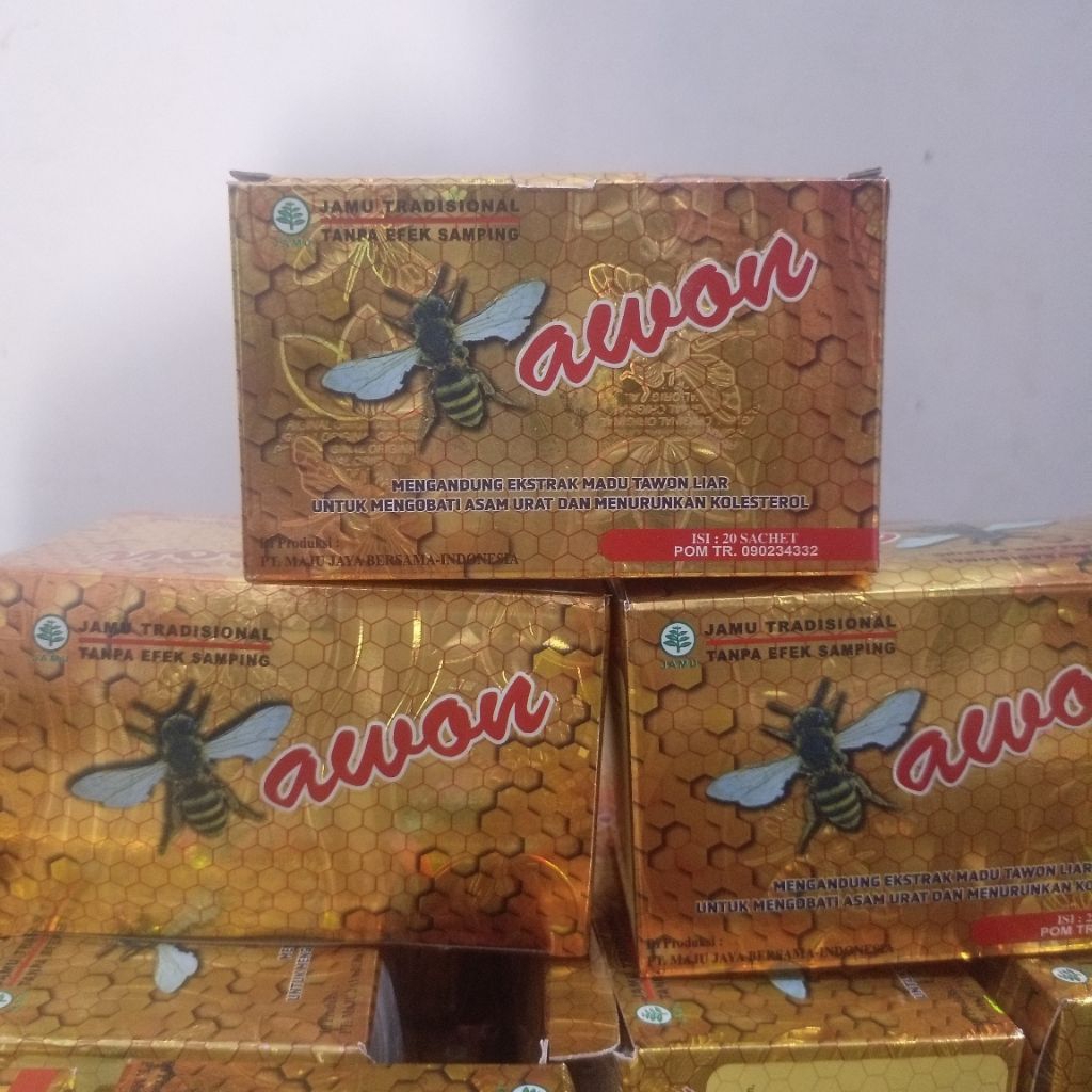 Tawon Jamu  Asam urat kolesterol DLL isi 20 sachet 100% ORI