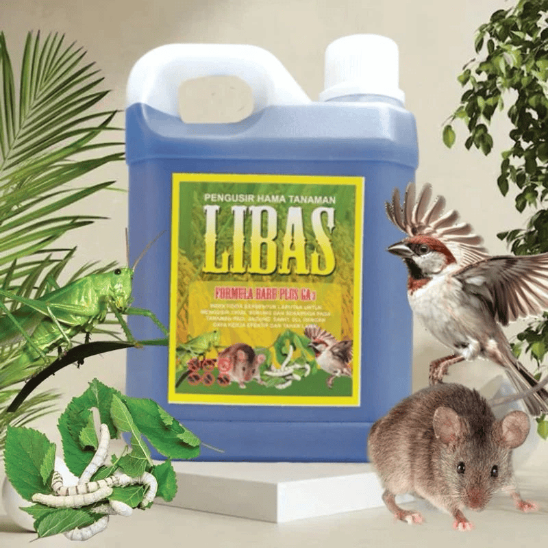 LIBAS 1 Liter Original Pembasmi Hama Tanaman Racun Tikus Ulat Burung Paling Ampuh