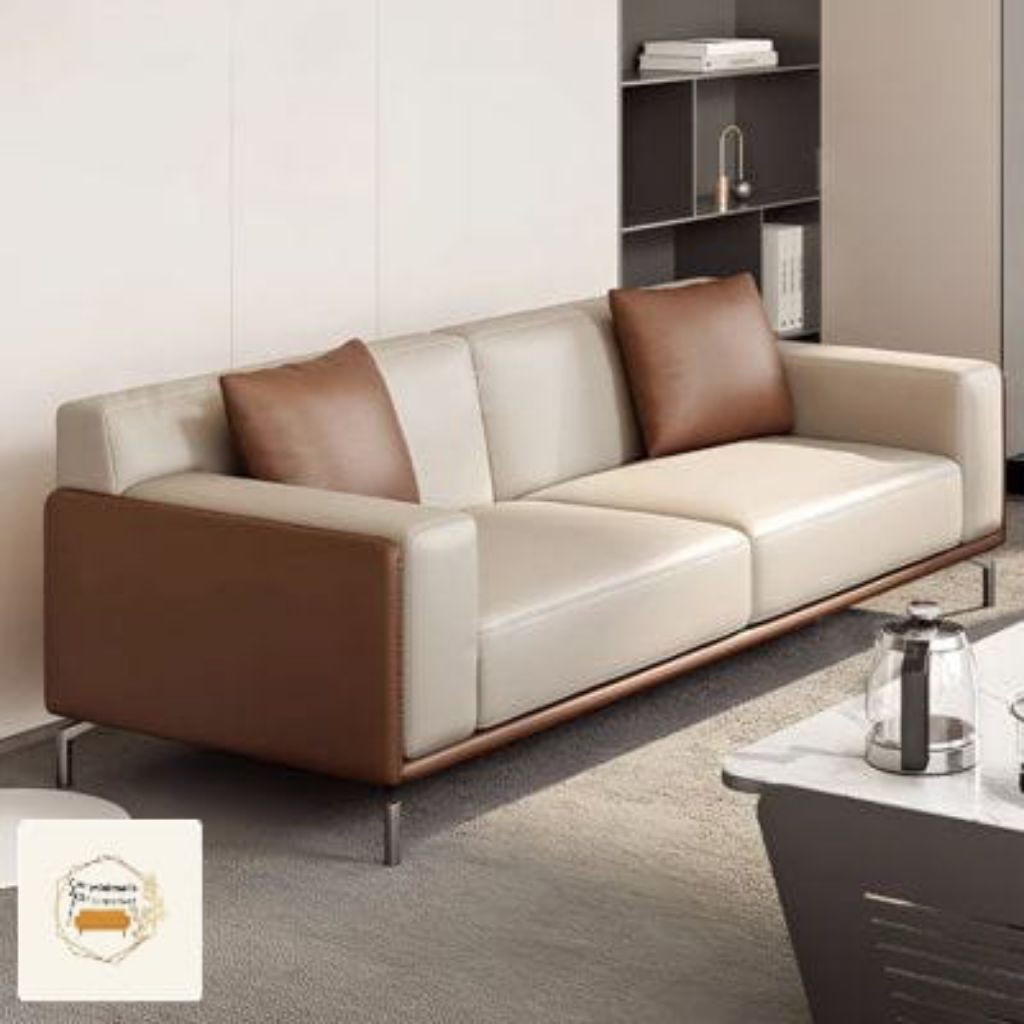 Sofa Single Kulit Sintetis Sofa Single 2 Seat Sofa Single Modern Terbaru free bantal