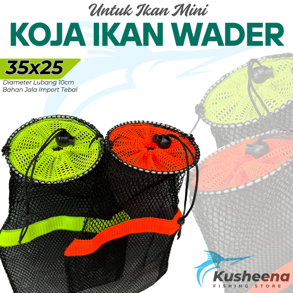 Koja Wader Premium Jaring Ikan Kecil Bahan Jala Tebal untuk Sungai dan Danau